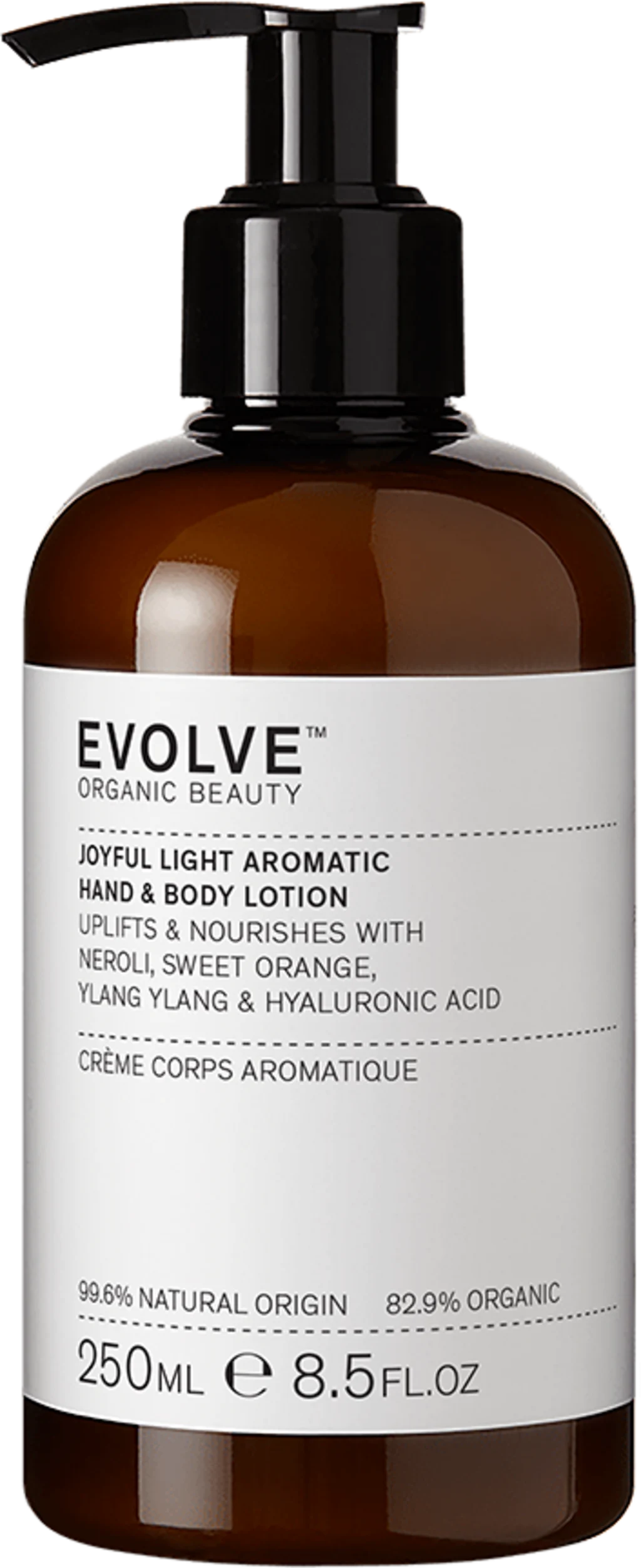 Evolve Organic Beauty Joyful Light Aromatic Hand & Body Lotion, 250 ml