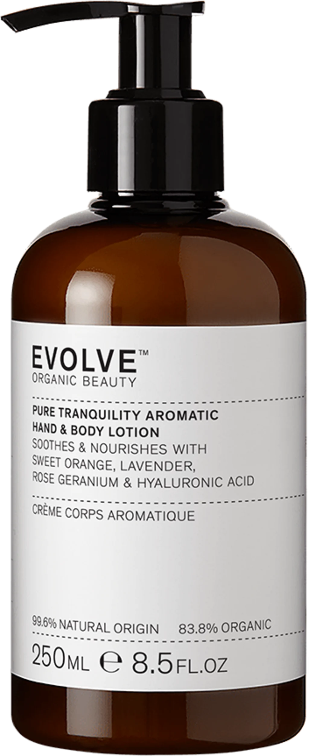 Evolve Organic Beauty Pure Tranquility Aromatic Hand & Body Lotion, 250 ml