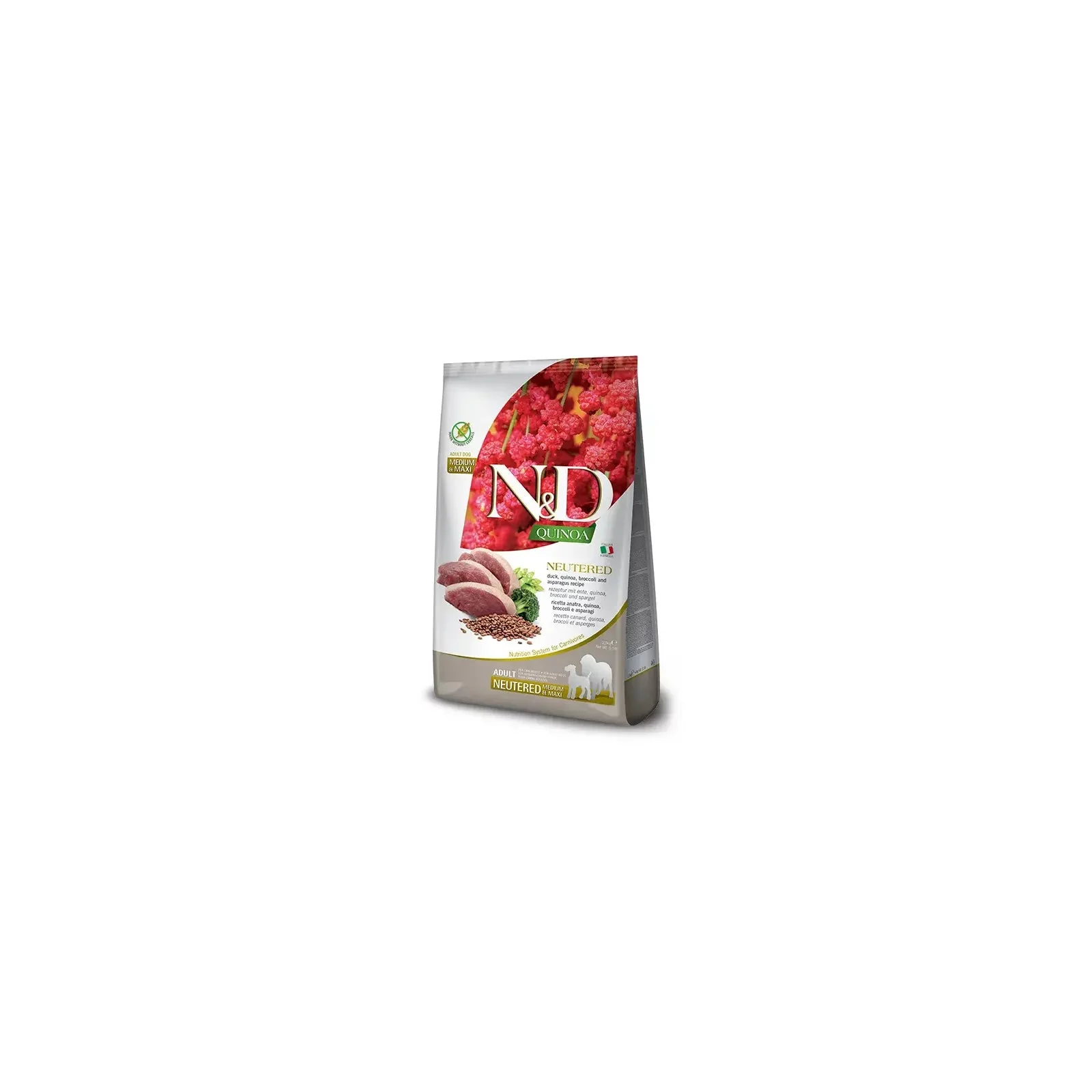 Farmina N&D Quinoa Neutered Ente Medium Maxi Hundefutter 2,5Kg