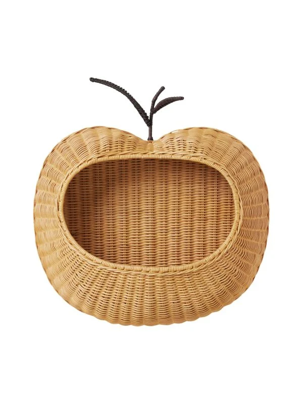 Ferm Living geflochtener Aufbewahrungskorb Apfel– Natur