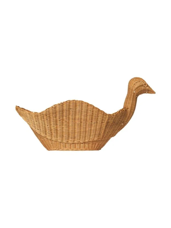 Ferm Living geflochtener Aufbewahrungskorb Vogel– Natur