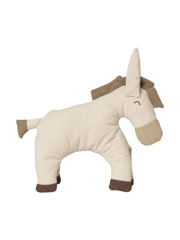 Ferm Living Kuscheltier Esel - Undyed/Dark Sand