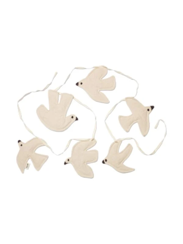 Ferm Living Swif Bird Girlande - Gebrochenes Weiß