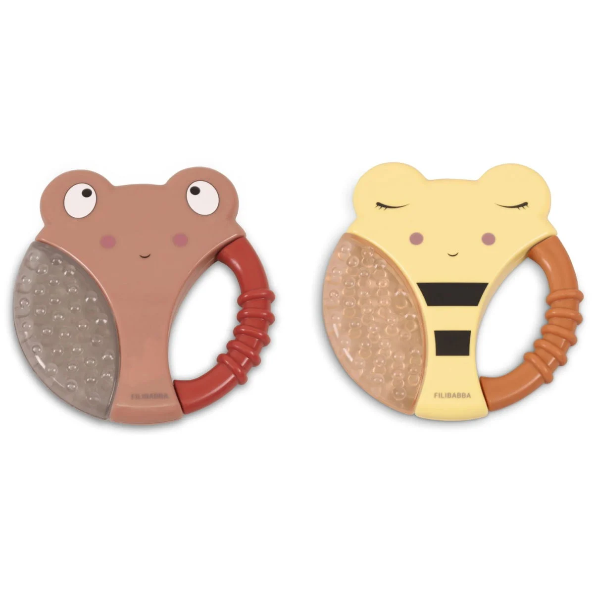 FilibabbaKühlbeissring 2er Set Biene und Raupe