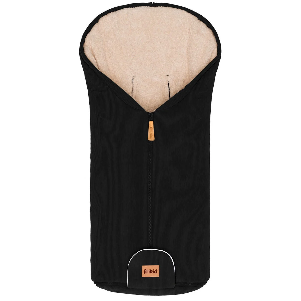 fillikidFusssäckchen Nevis Cord schwarz