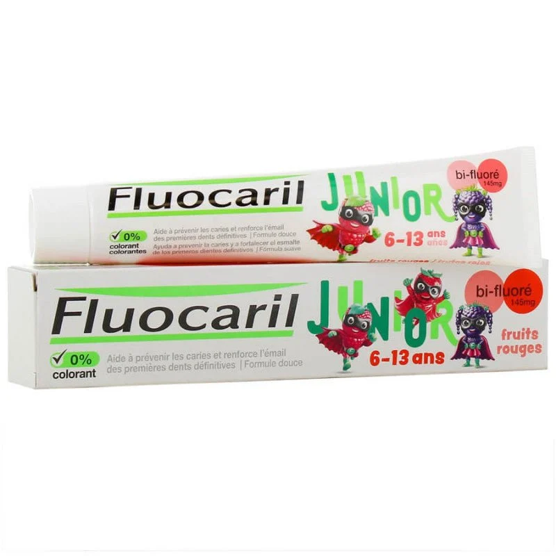 Fluocaril Junior Zahngel Rote Früchte Geschmack 75ml