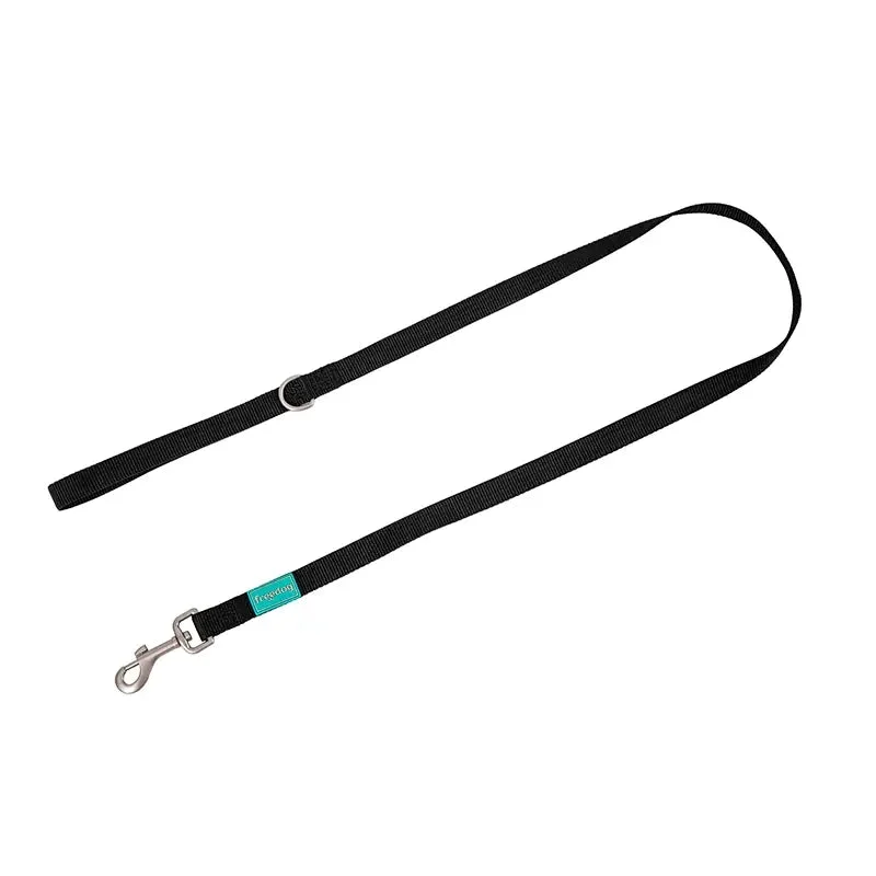 Freedog Basic Correa für Haustiere Nylon Schwarz 120cm