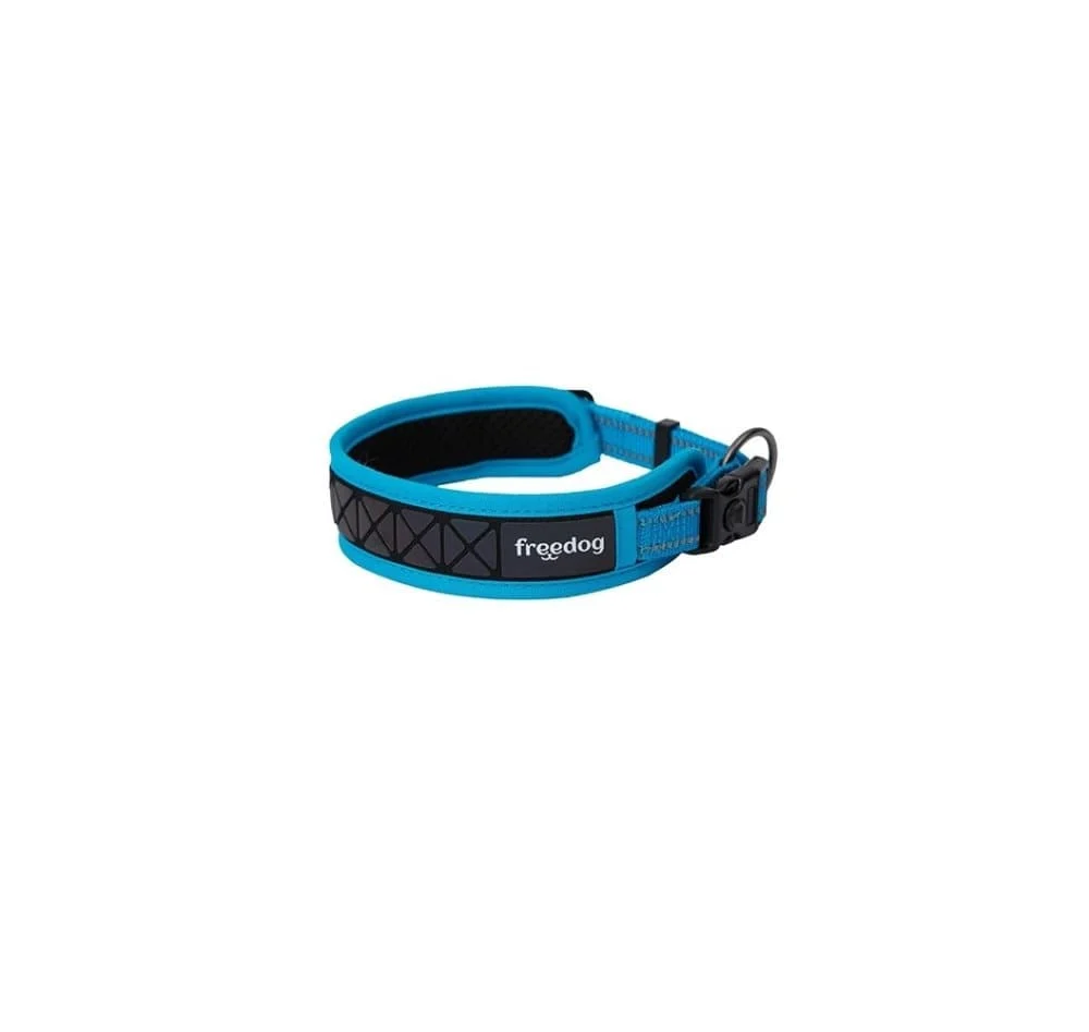 Freedog Boreal Collar Reflex Blau Capri 20mm 43-52cm