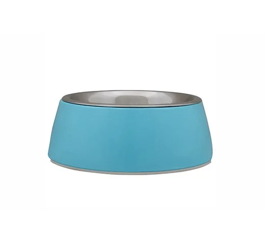 Freedog Bowl Melamin Edelstahl Blau M 380ml