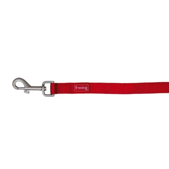 Freedog Correa Nylon Basic Rot 120cm