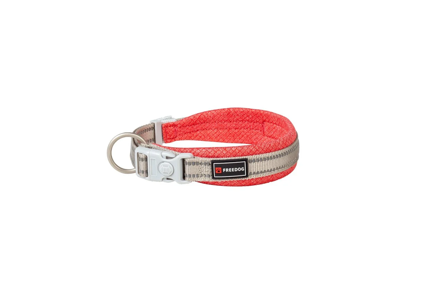 Freedog Shiva Halsband mit Polsterung Rot M 35-60cm