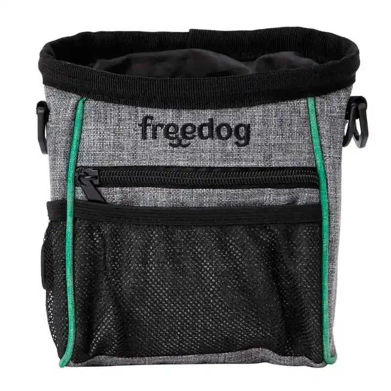 Freedog Snack Holder Bolsa Porta Snacks Grün/Grau 1000g