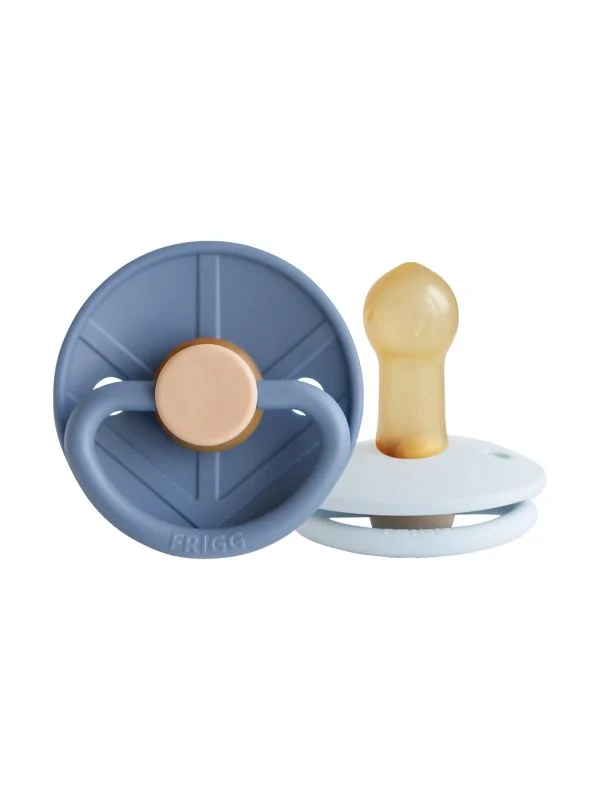 FRIGG Little Viking Schnuller - 6-18 Monate - 2 Stück - Ocean View/Powder Blue