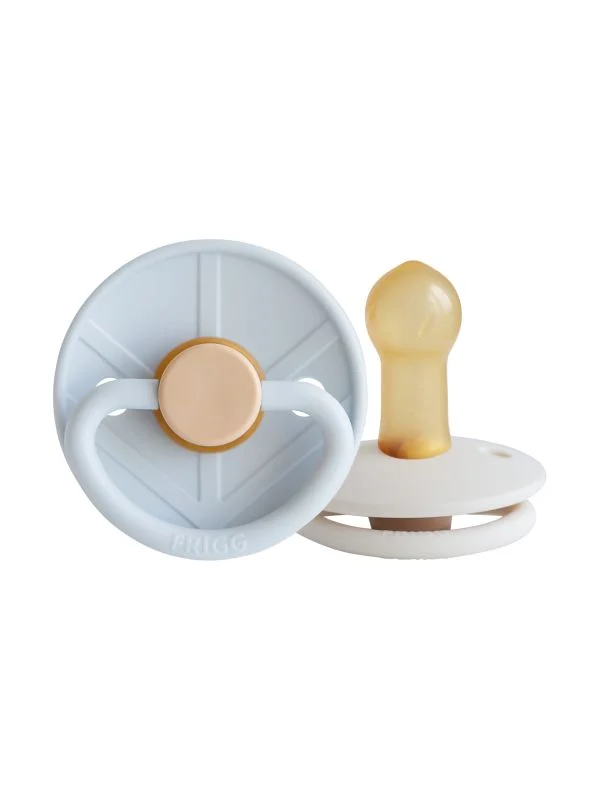 FRIGG Little Viking Schnuller - 6-18 Monate - 2 Stück - Powder Blue/Cream