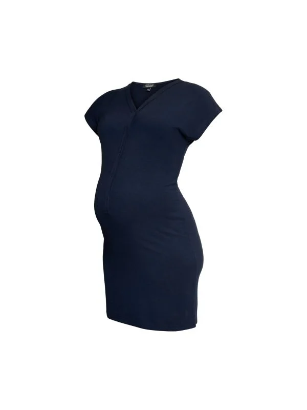 Geburtskleid Bamboo - M / L - Navy