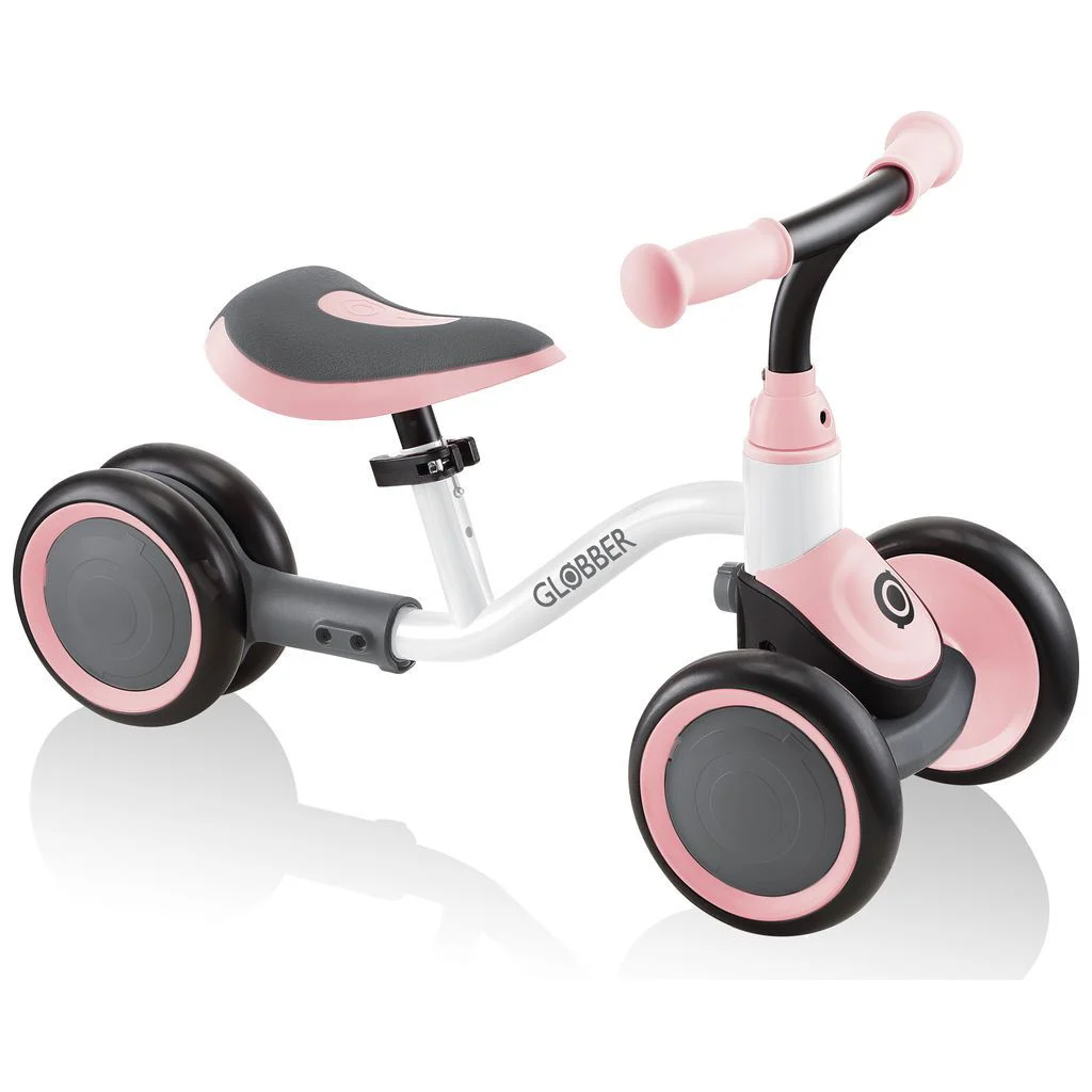 GlobberLearning Bike white pastel pink