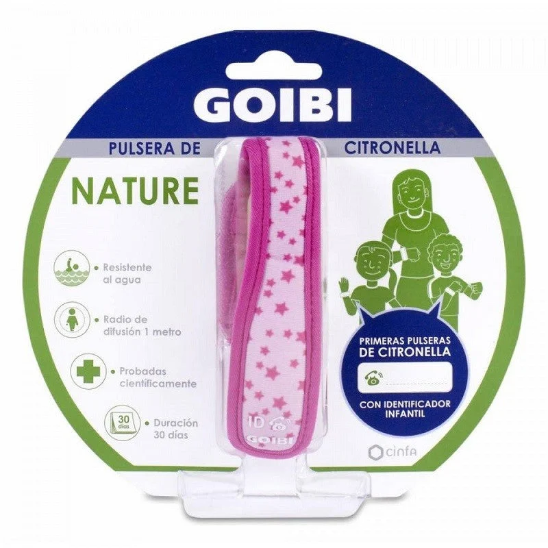 GOIBI Armband mit rosa Sternen und Citronella-Naturmotiv