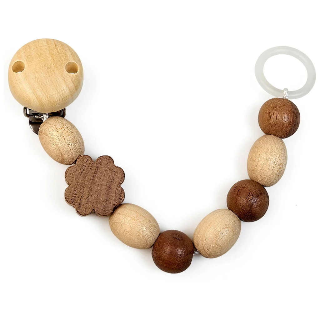 GrünspechtHolz Nuggikette Kleeblatt