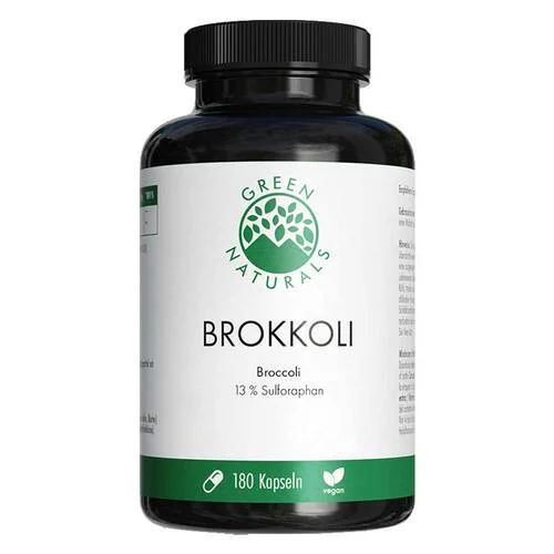 Green Naturals Brokkoli + 13% Sulforaphan vegan Kapseln , 180 St