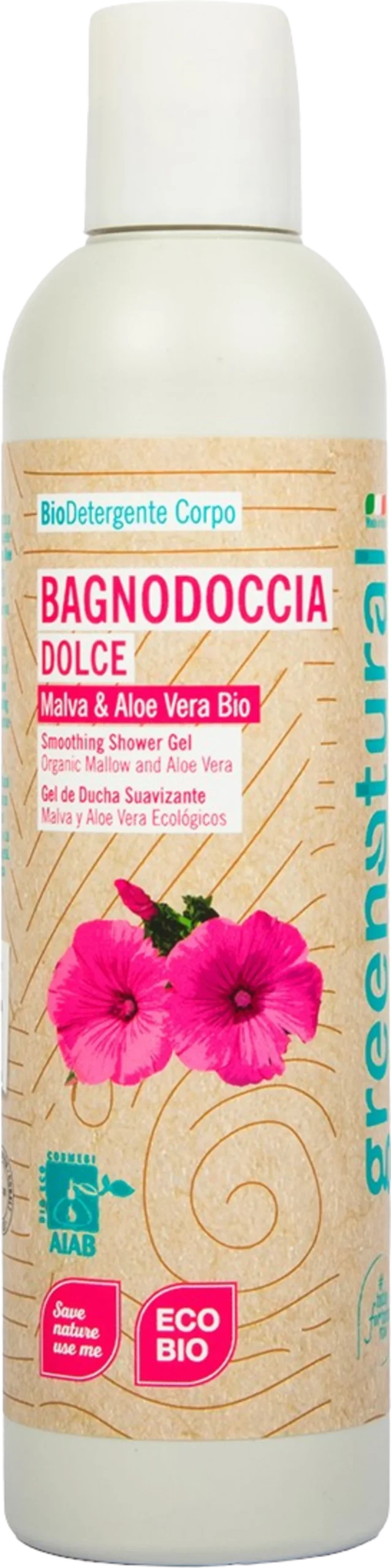 greenatural Duschgel Malve & Aloe Vera, 250 ml