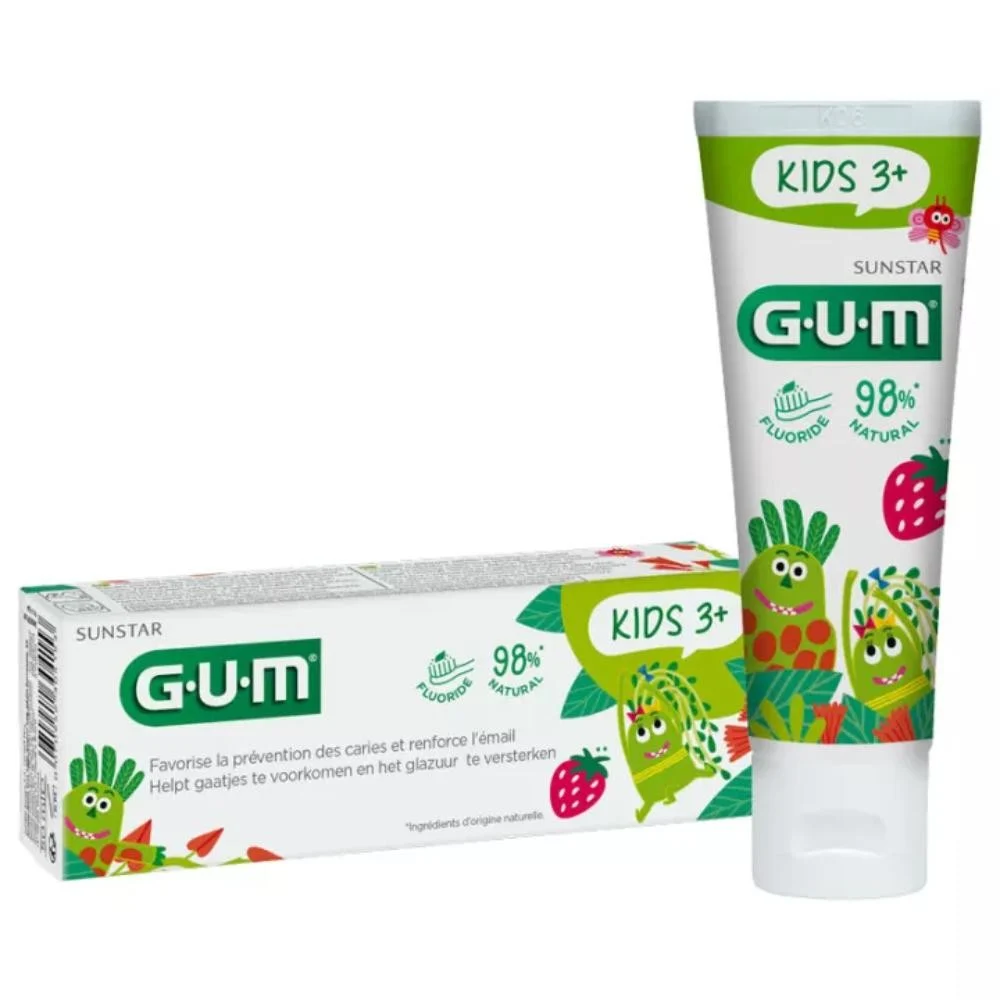 Gum Kids Gel Dentífrico 50 ml Fresa (3+)