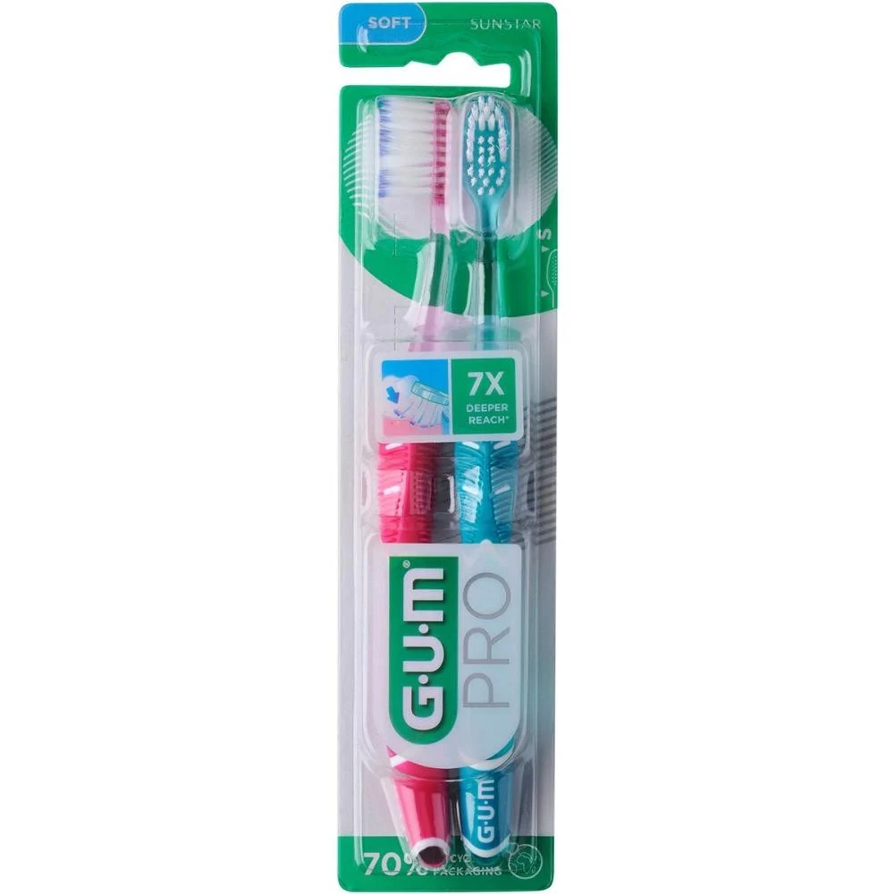 Gum Pro Duo Pack Cepillo Suave