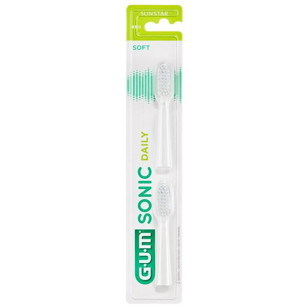 Gum Sonic Daily Recambios Cepillo Blanco