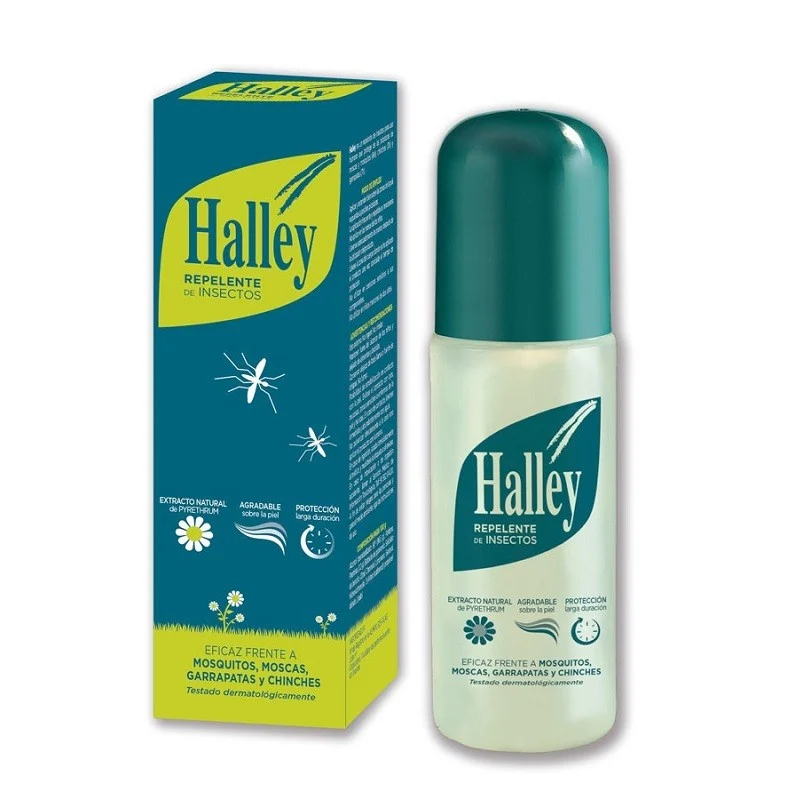 HALLEY Insekten- und Zeckenschutzmittel mit natürlichem Extrakt, Spray, 250 ml