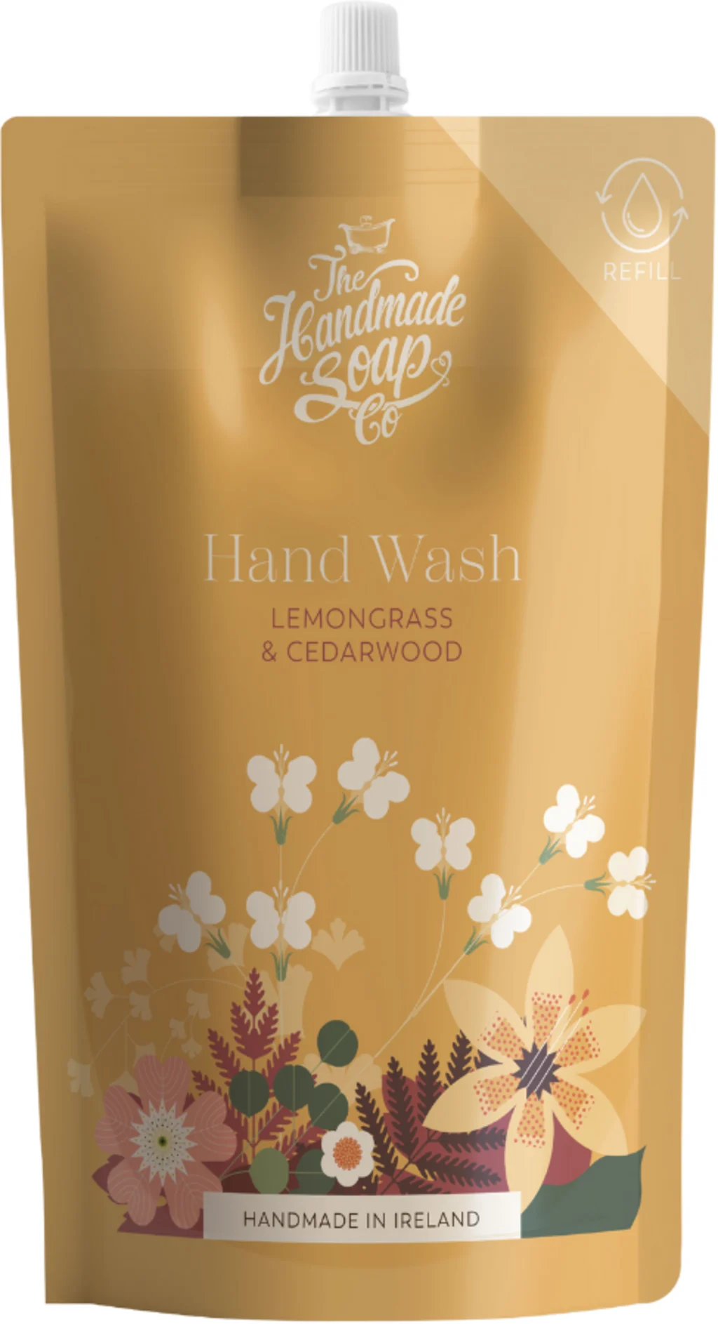 The Handmade Soap Company Refill Flüssige Handwaschseife, Coriander Seed, Geranium & Vetiver (500 ml)