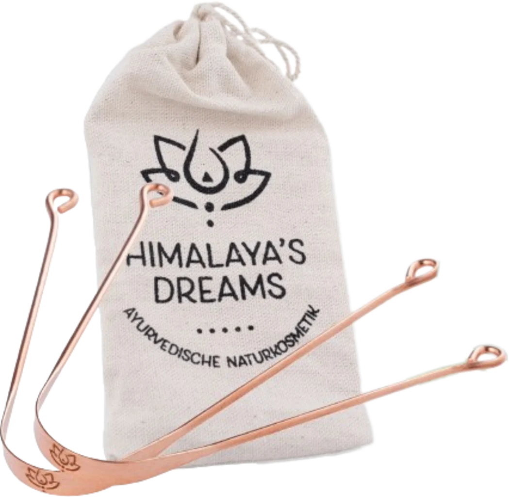 Himalaya's Dreams Zungenreiniger Kupfer 2er Set, 1 Set