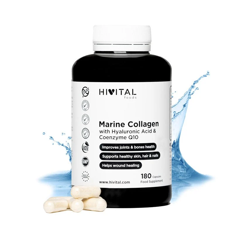 Hivital Marine Collagen mit Hyaluronsäure 180 Kapseln