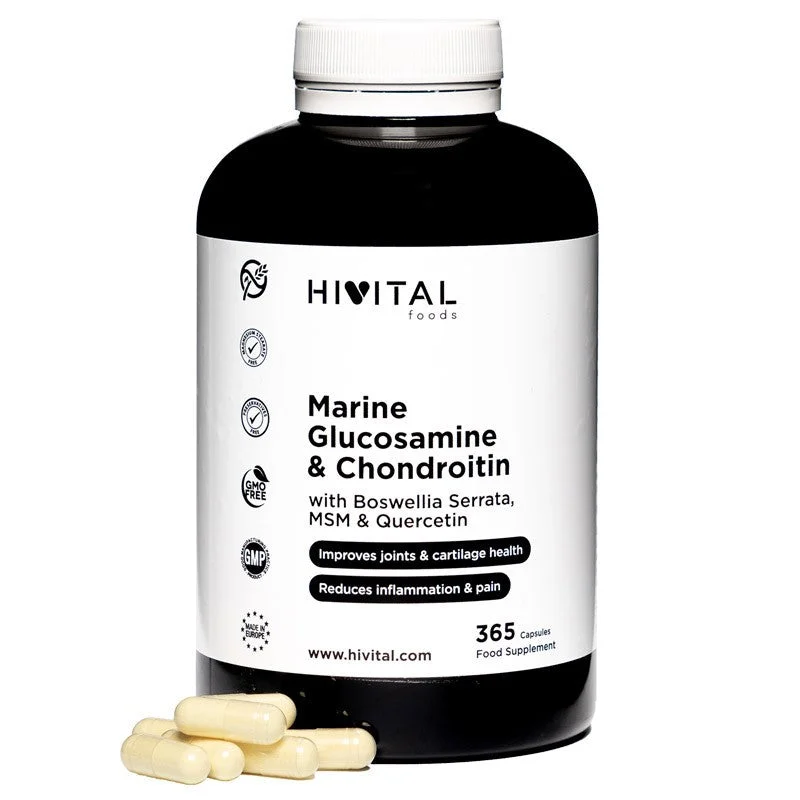 Hivital Marine Glucosamin mit Chondroitin 365 Kapseln