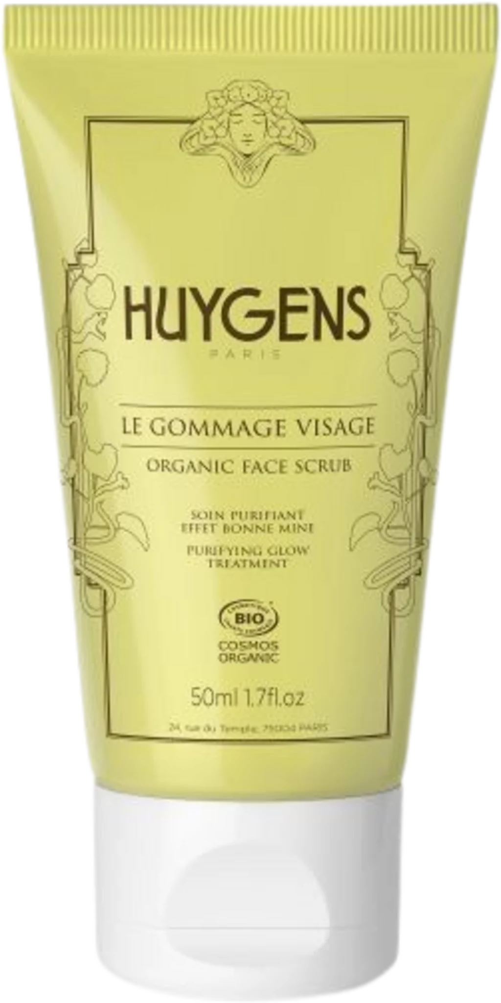 HUYGENS Paris Organic Face Scrub, 50 ml
