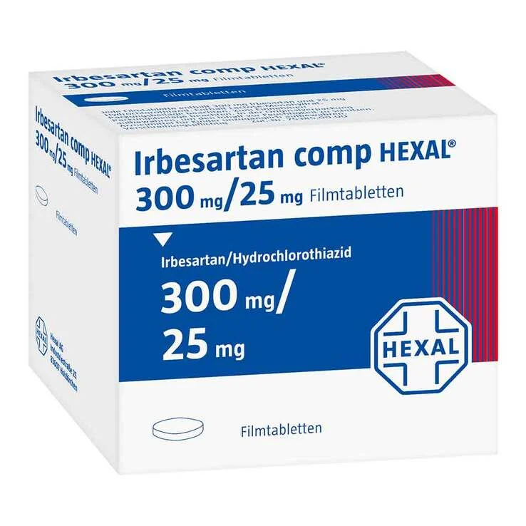 Irbesartan comp Hexal 300 mg / 25 mg Filmtabletten, 56 St