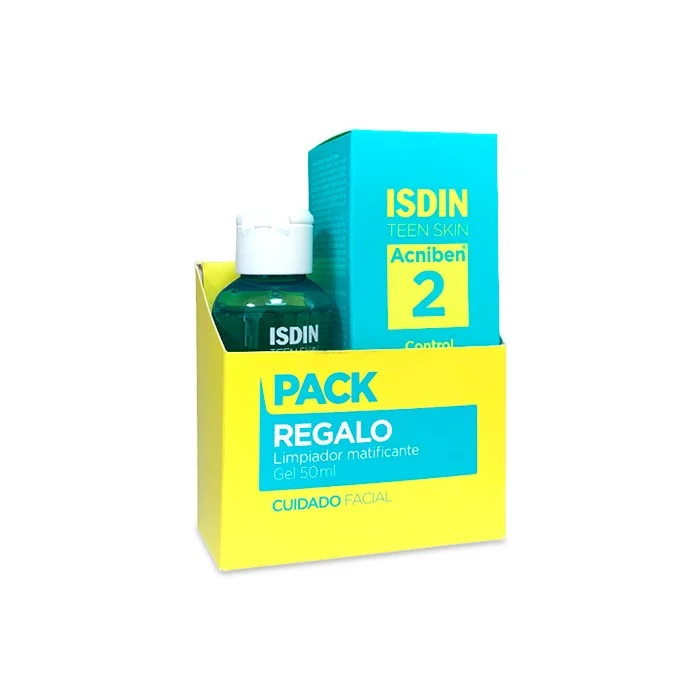 ISDIN ACNIBEN Glanz-Kontrollcreme-Gel 40 ml + Reiniger 50 ml GESCHENK