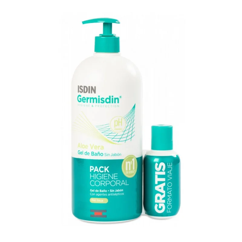 ISDIN GERMISDIN Aloe Vera Körperhygiene Trockene Haut 1L + 100ml