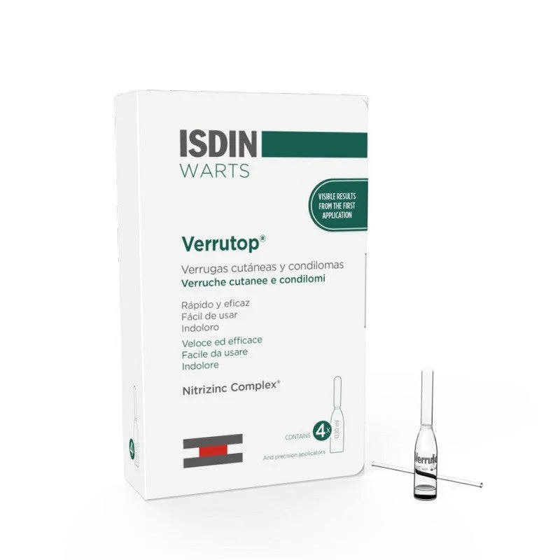 ISDIN Warzen Verrutop 4 Ampullen x 0,10ml