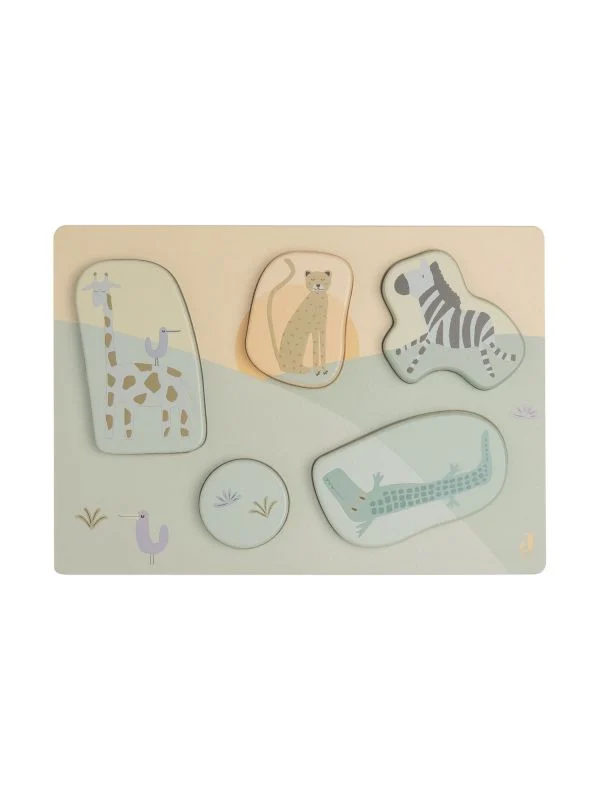 Jollein Jungle Jambo Holzpuzzle