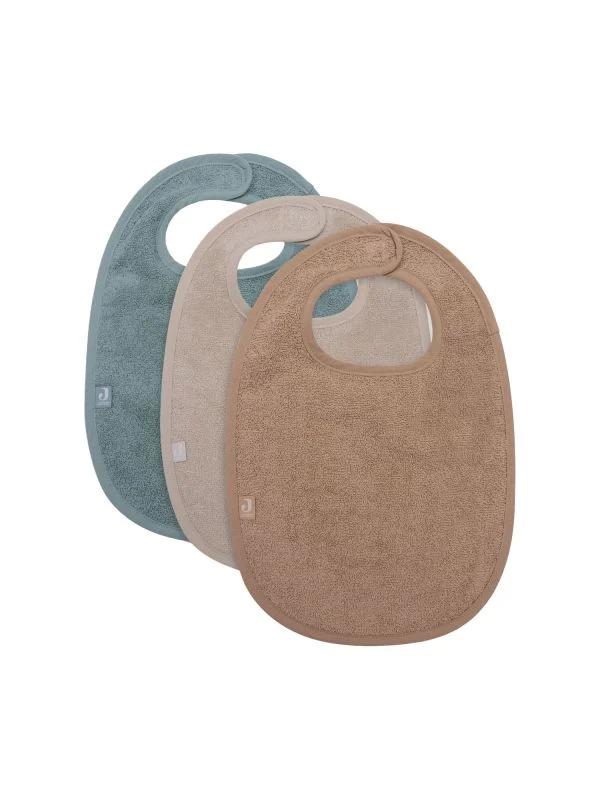 Jollein Lätzchen - 3 Pack - Frottee - Sea Green / Nougat / Biscuit