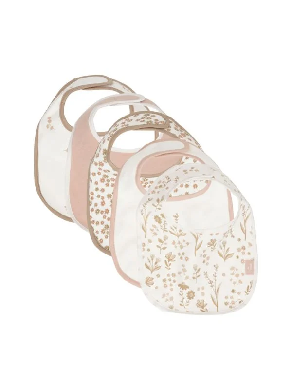 Jollein Lätzchen Jersey Waterproof - Bloomy - 5 Stück