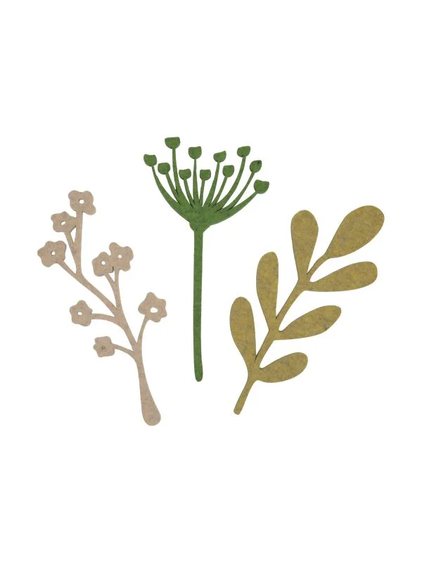 KidsDepot Blumen Fleur Set von 3 - Wanddekoration