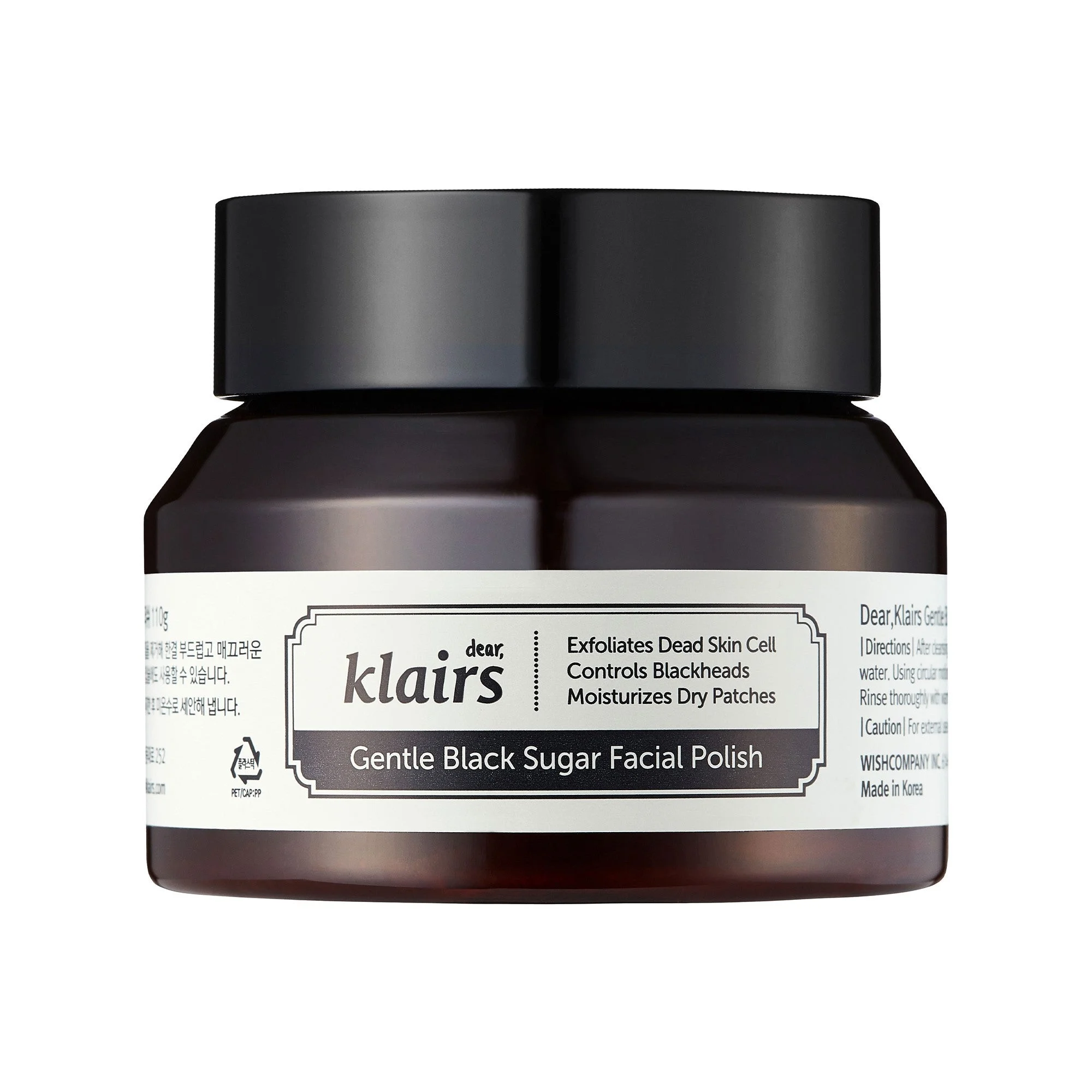 Klairs Gentle Black Sugar Gesichtspolitur, 110 ml