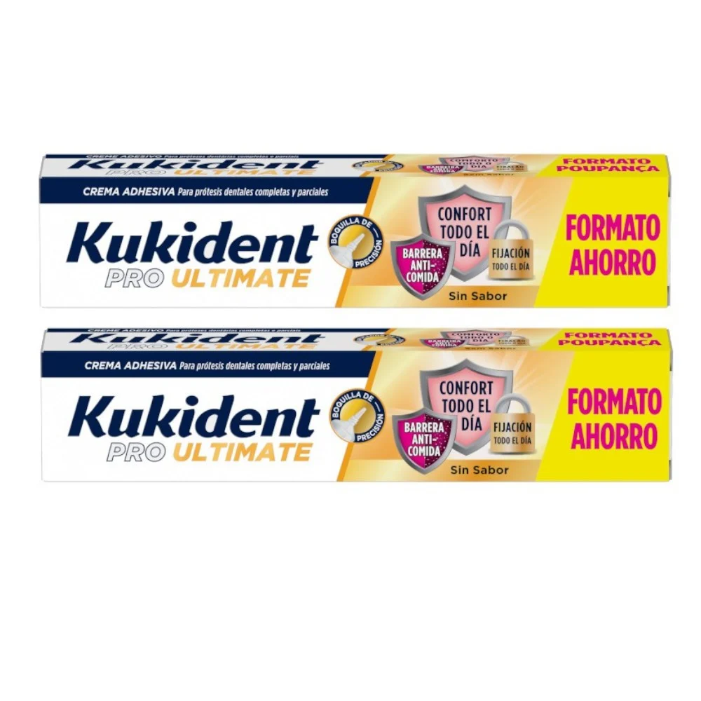 KUKIDENT Pro Ultimate Sin Sabor Triplo 2x57 g