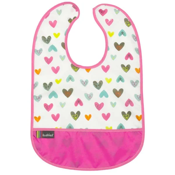 kushiesCleanBib Lätzchen Herzen 6-12M