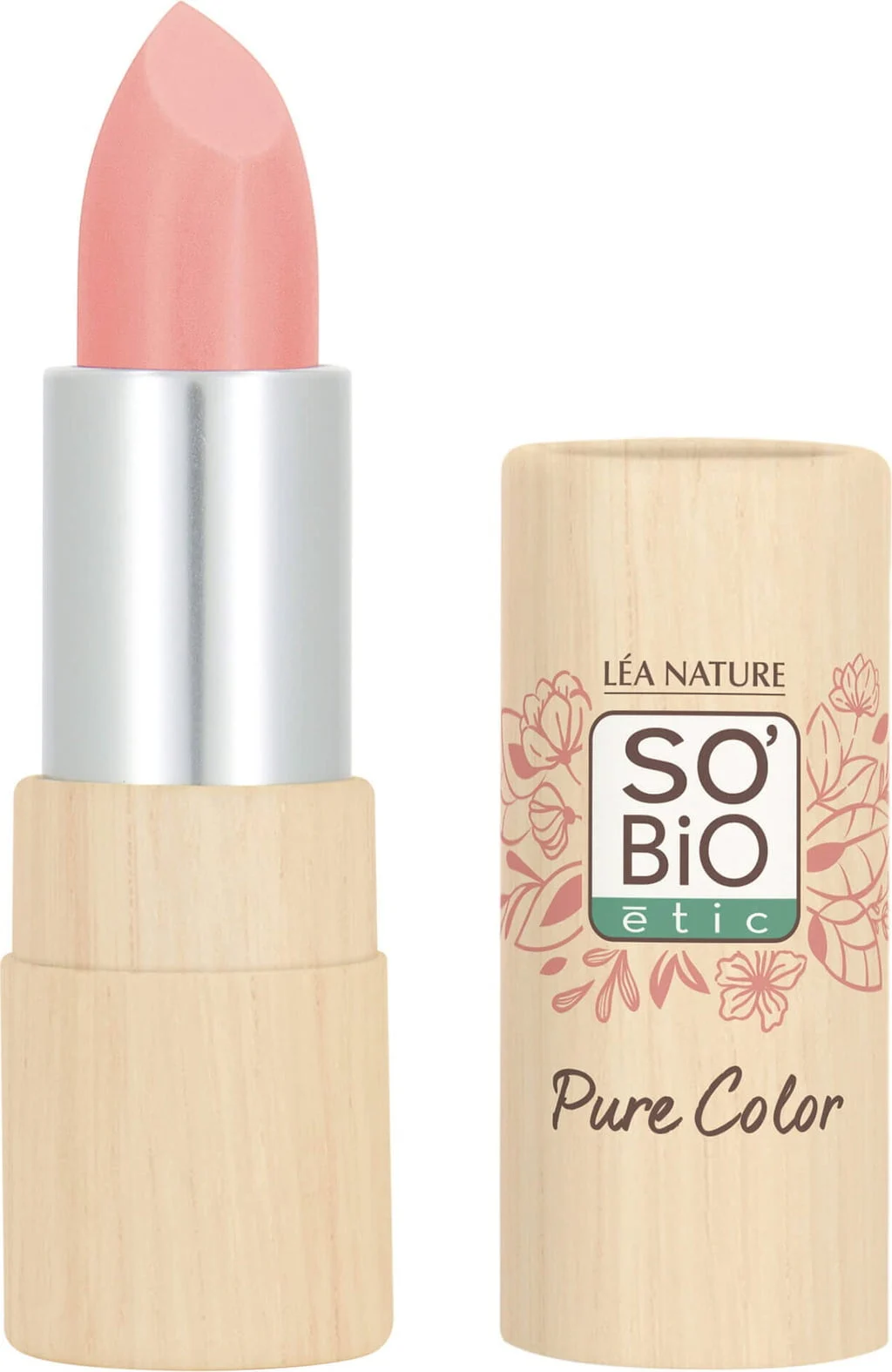 LÉA NATURE SO BiO étic Pure Color Lippenstift, 14 Rose nude (4,50 g)