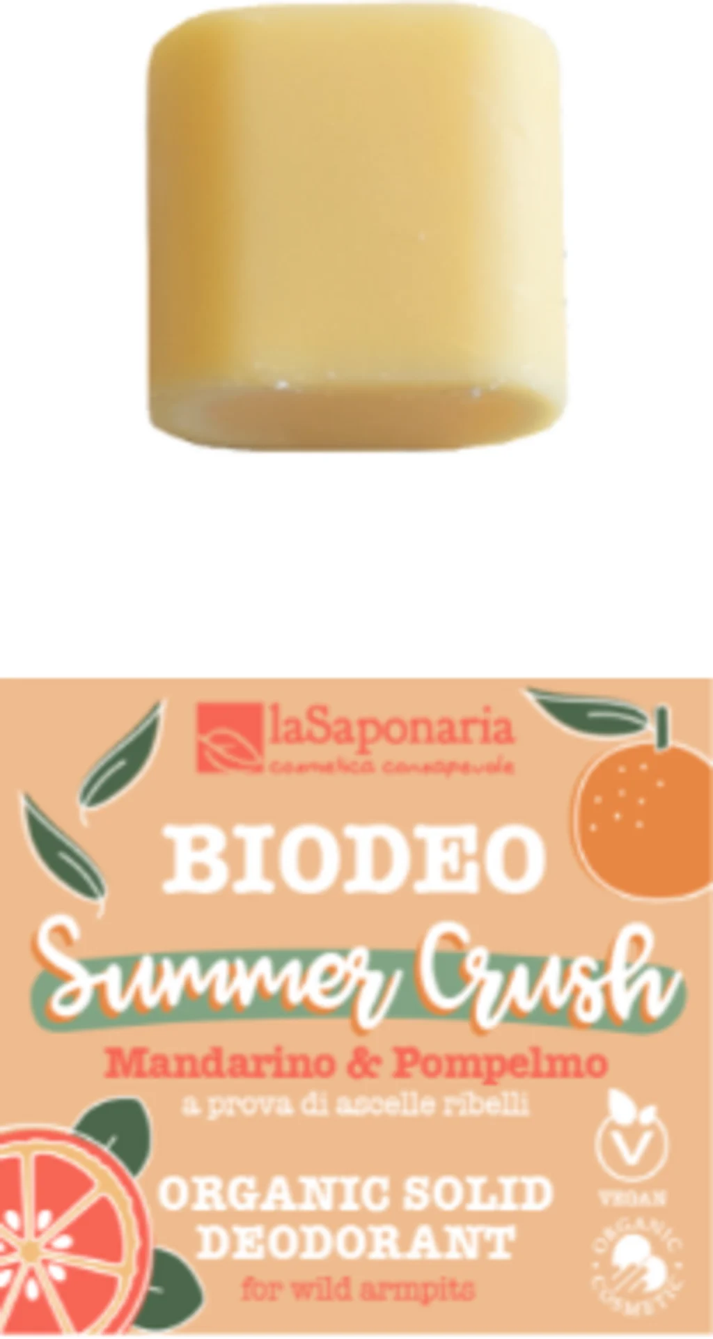 La Saponaria BIODEO Summer Crush Festes Deodorant, 40 ml