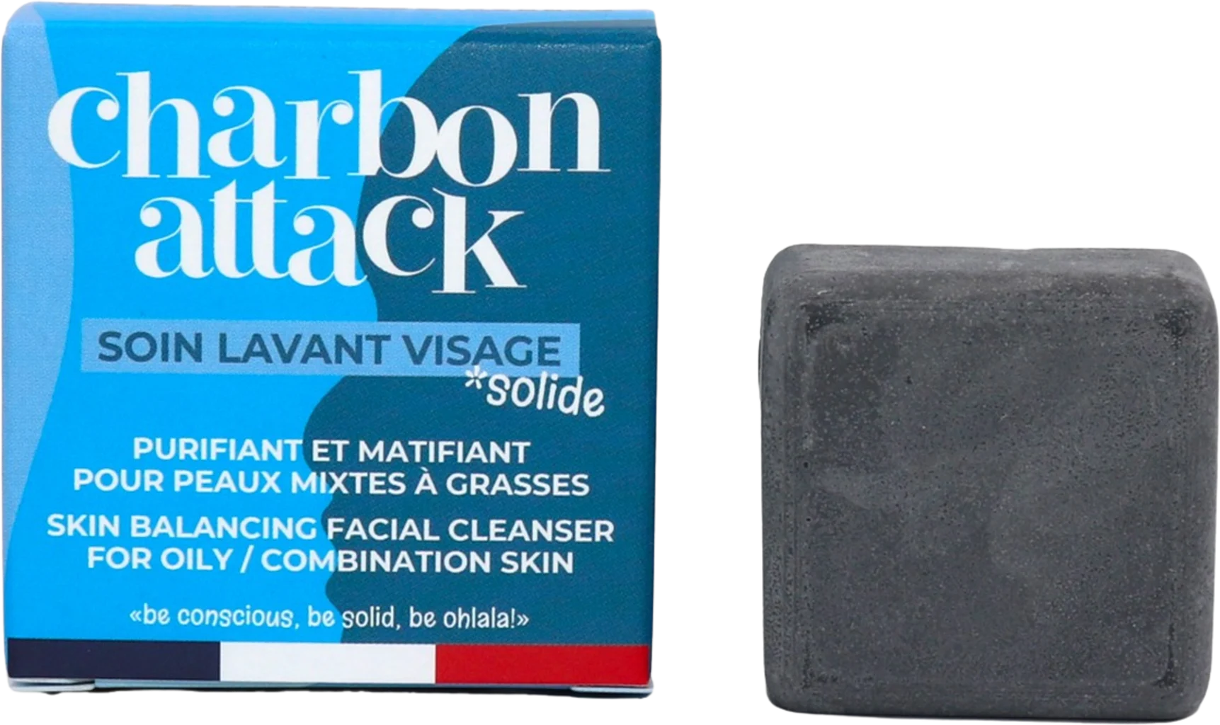 Lamazuna charbon attack Fester Gesichtsreiniger, 28 ml