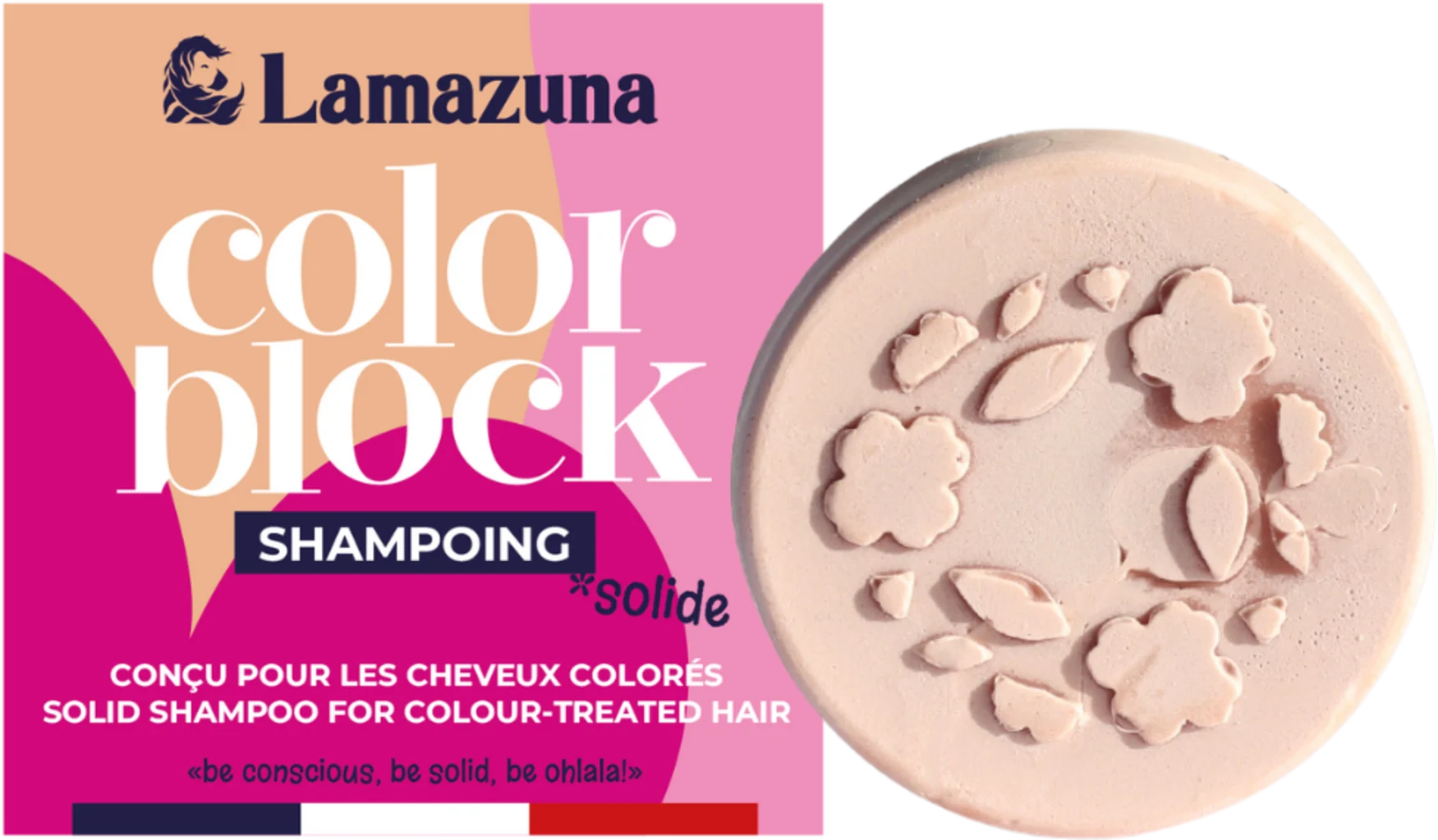 Lamazuna color block Festes Shampoo, 70 ml