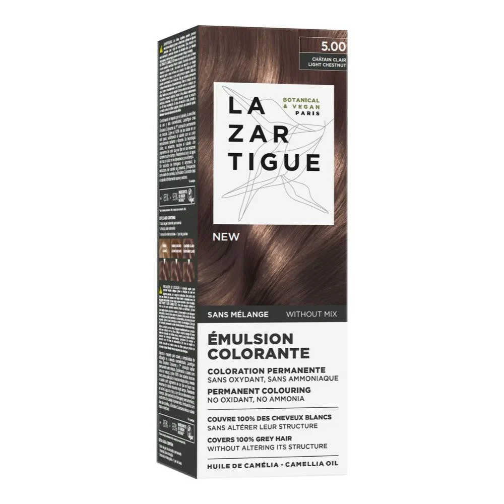 Lazartigue Emulsión Colorante 5,00 Hellbraun Clair 60ml