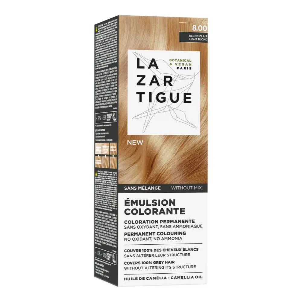 Lazartigue Emulsion Colorante 8.00 Hellblond Kit 60ml